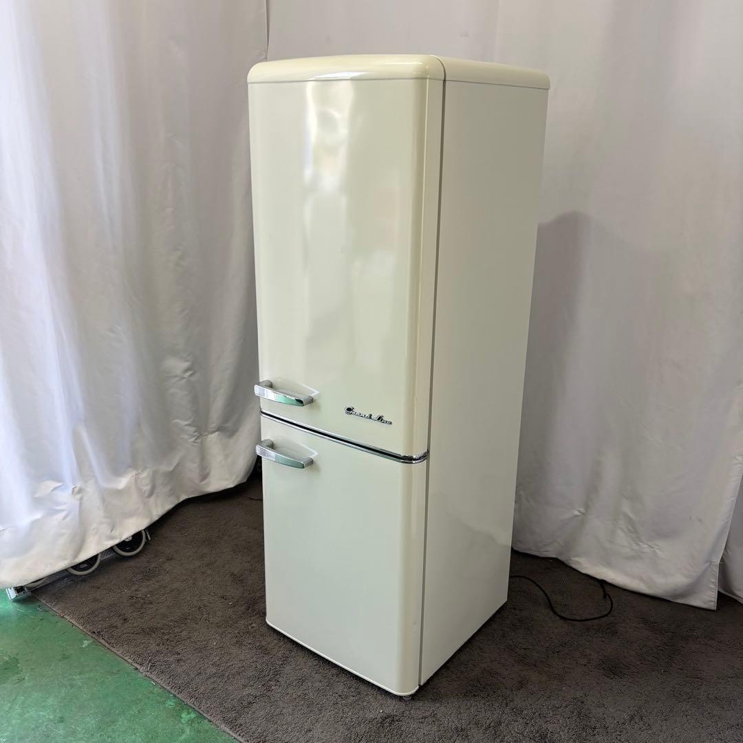 ★568　冷蔵庫　レトロ　可愛い　おしゃれ　設置無料　安い　最新　200㍑級