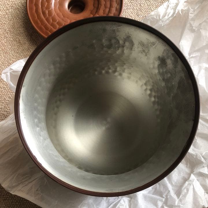 銅　極上　水注　木村清五郎　氏作　共箱入