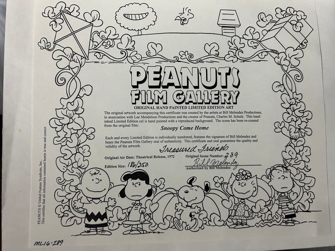 希少 スヌーピー セル画 原画 アート レア