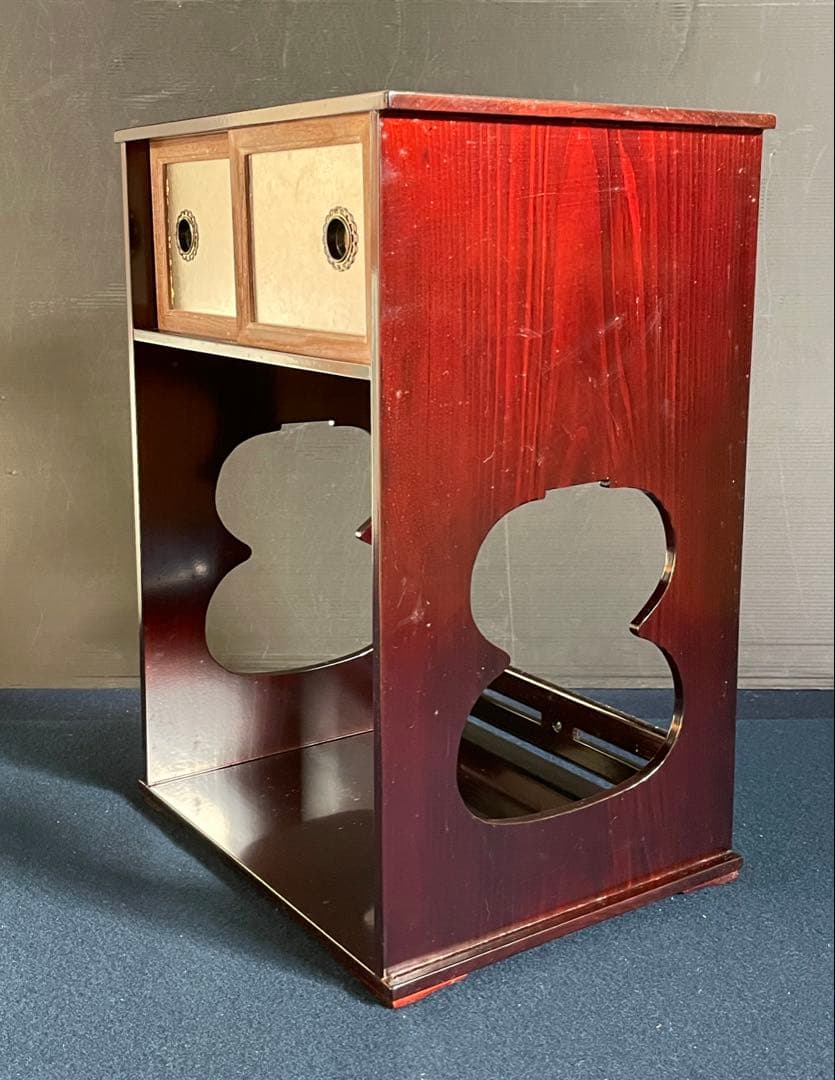 「母」 小堀遠州流 宗忠好 袋棚 十五代 小堀宗通 書付 塗師 秀斎 （20あ）