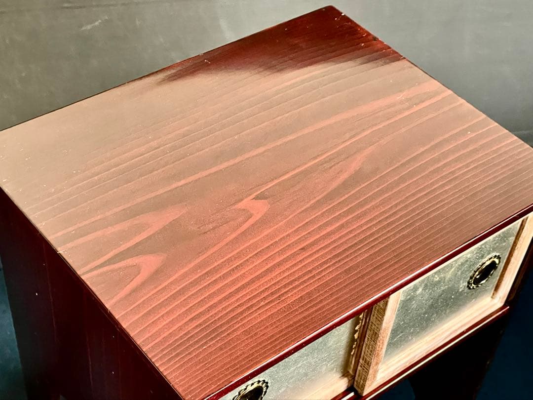 「母」 小堀遠州流 宗忠好 袋棚 十五代 小堀宗通 書付 塗師 秀斎 （20あ）