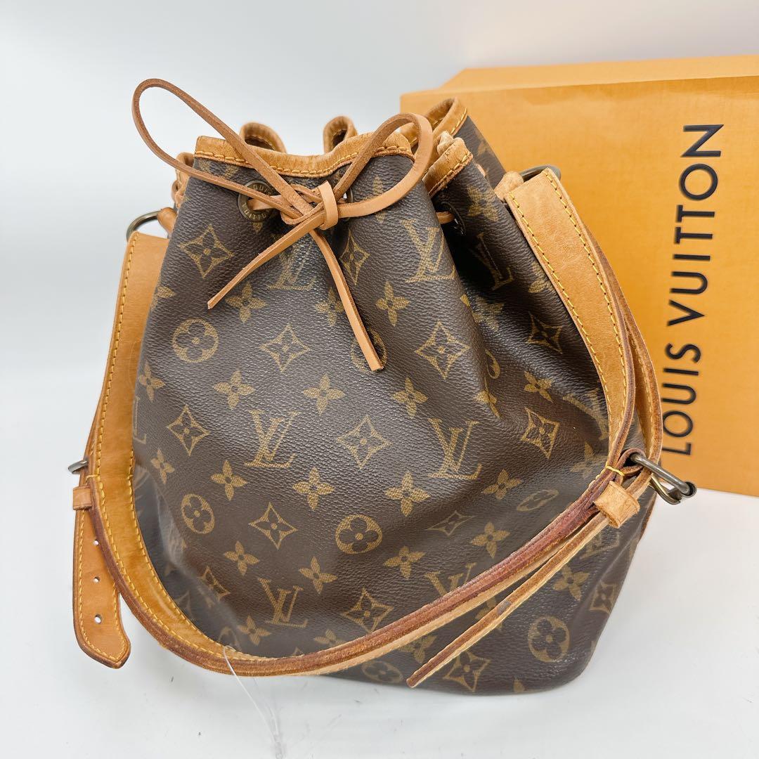 ルイヴィトン　モノグラム　プチノエ　巾着　ショルダーバッグ