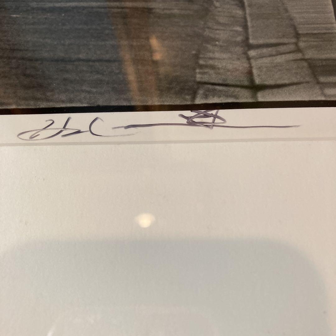 ハービー山口　額付き写真【サイン入り】