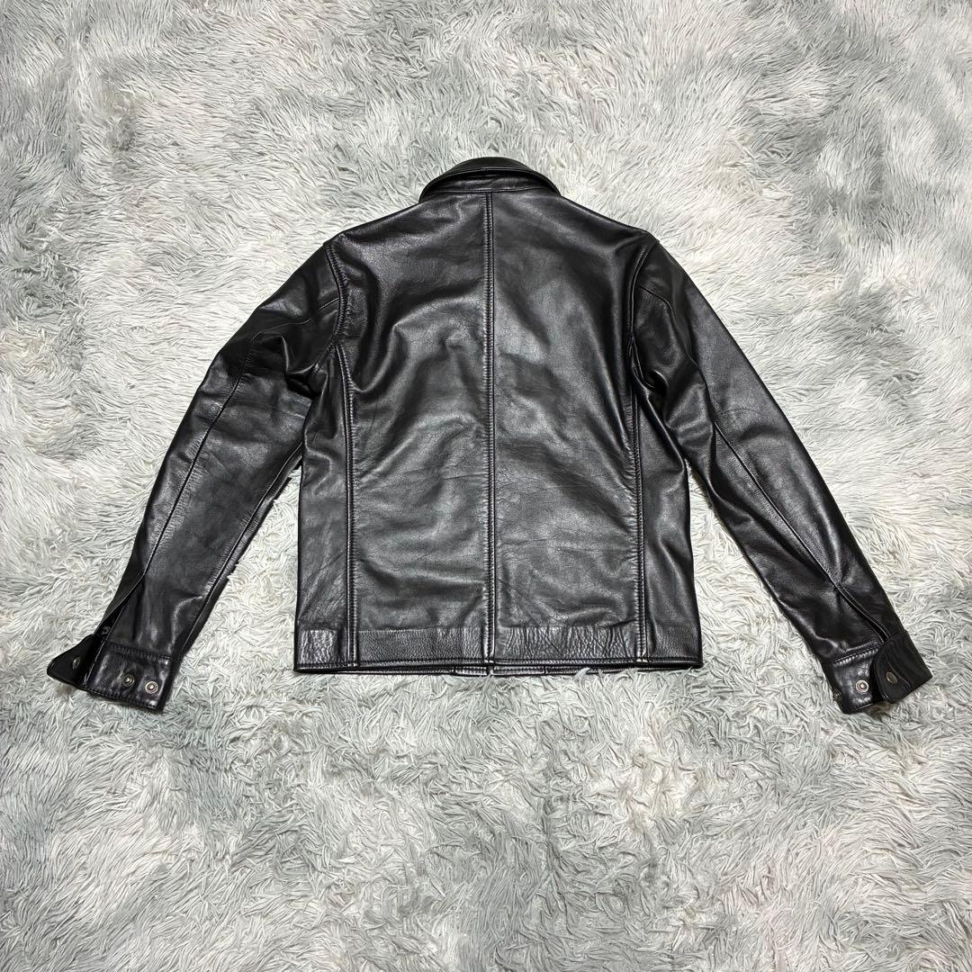 【未使用に近い】SERGIO×Haruf 本革 ライダース〈定価19,800円〉