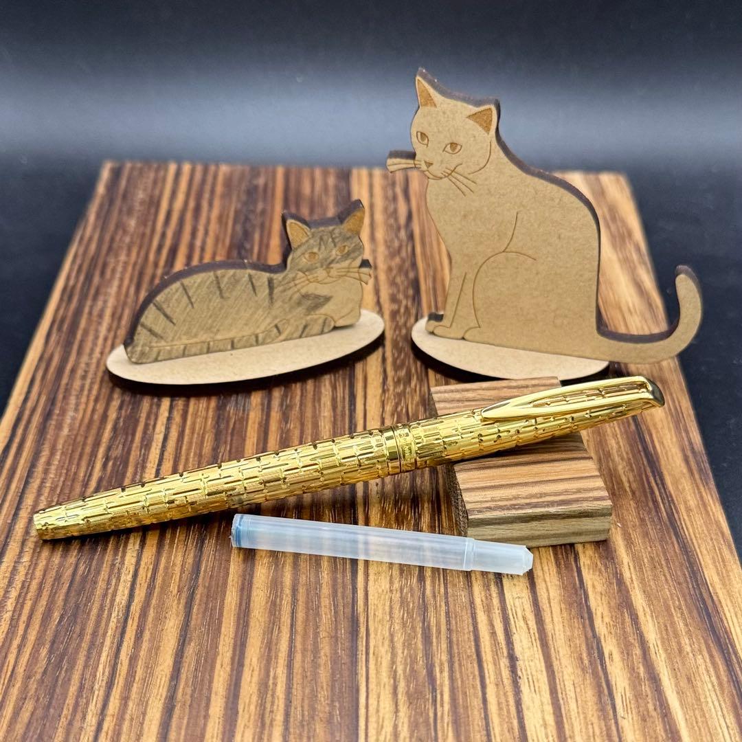 レア WATERMAN 万年筆 CF-44CR ゴールドプレート