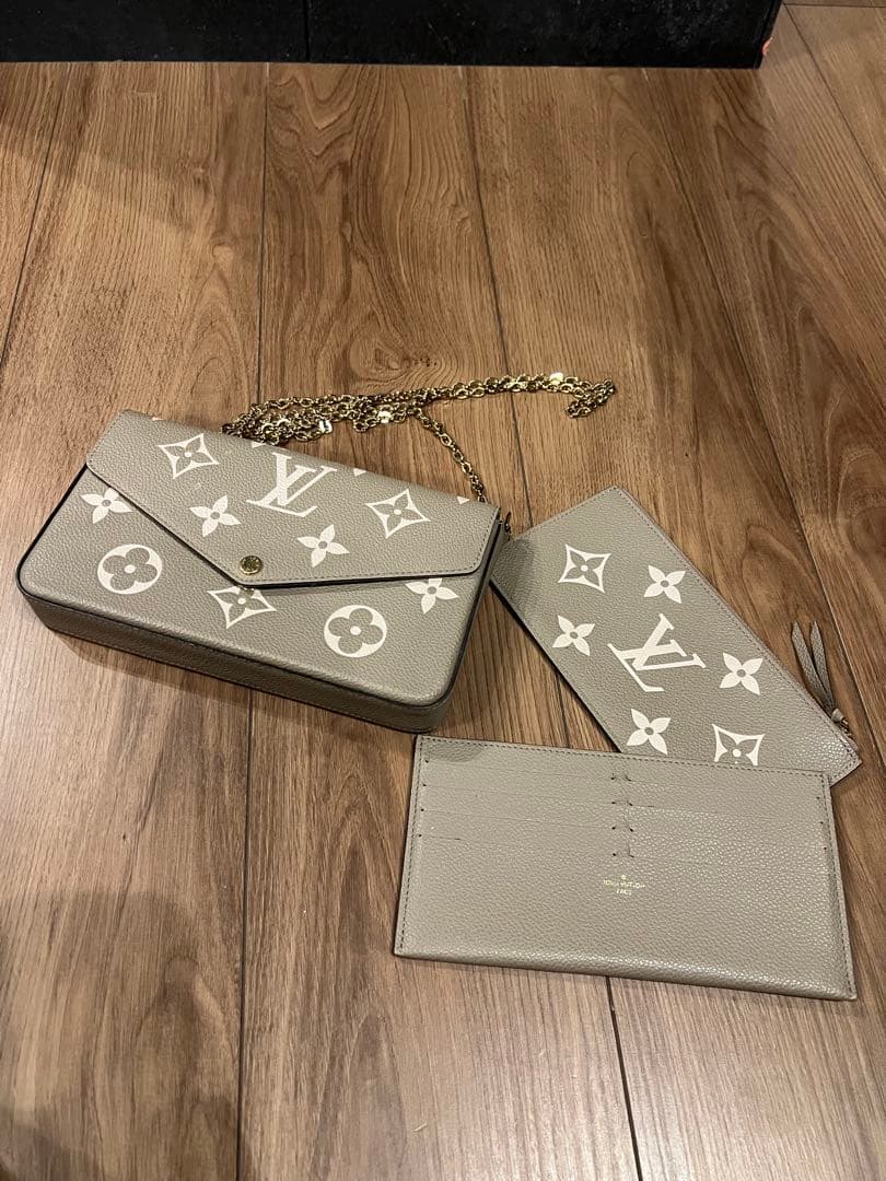 Louis Vuitton グレー モノグラム ショルダーバッグ