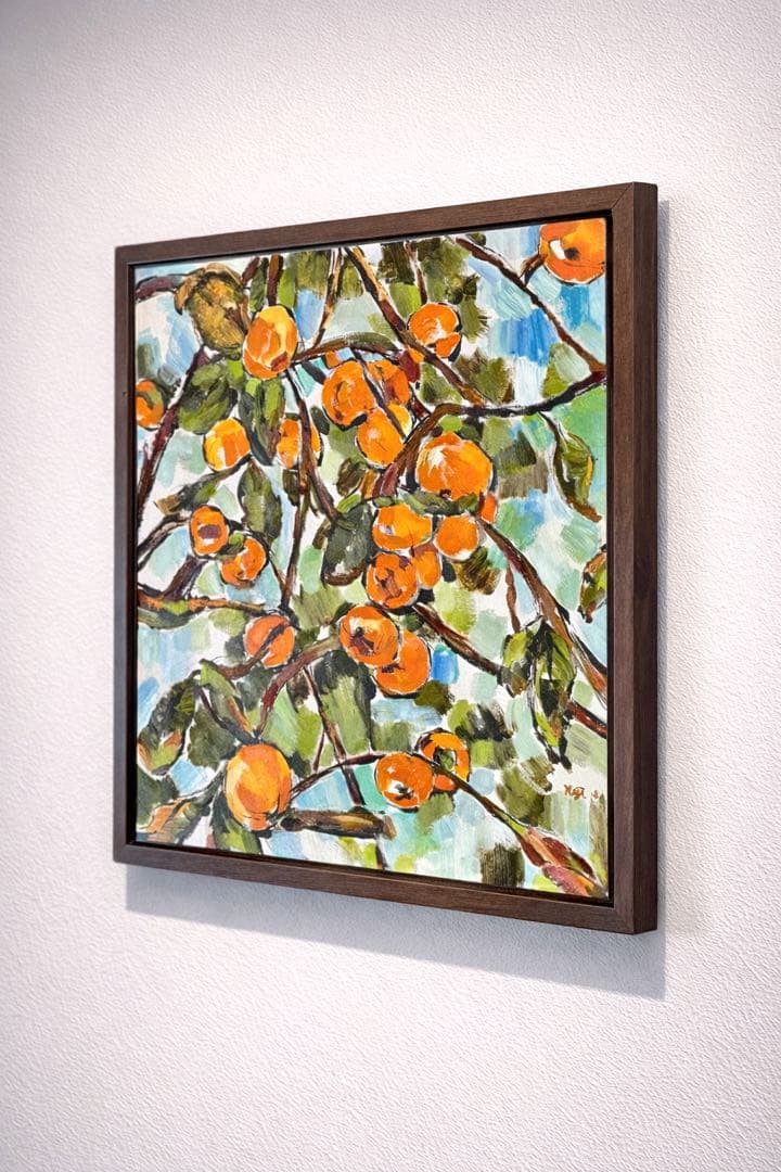 【美作品】 柿の絵画