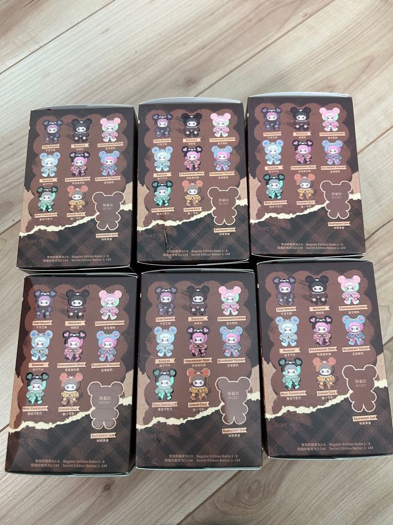 メイメイ タイニーベアクッキー ぬいぐるみ ブラインドボックス 6box