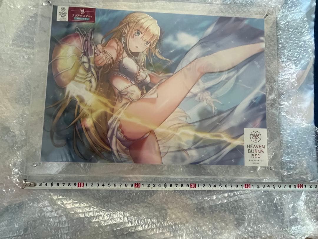 ヘブンバーンズレッド・東城つかさ・クリアポスター。アクリルケース付き