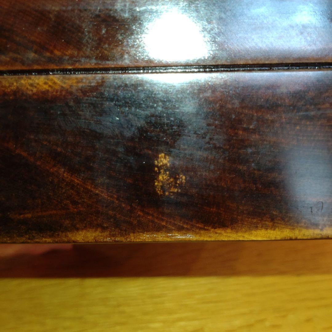 【嵐1987】烏城彫り 文箱 硯箱、菓子入れ 2点セット