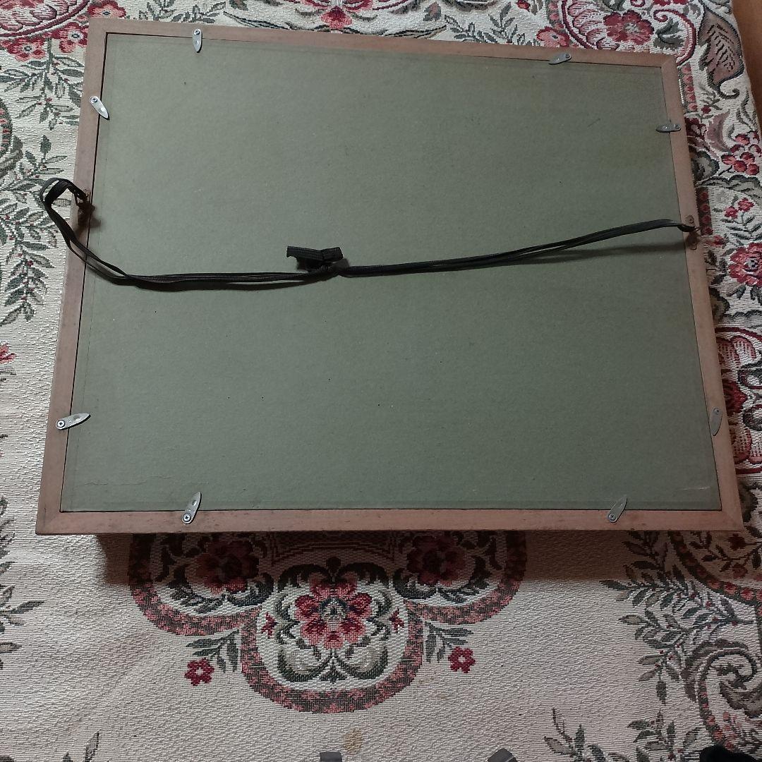 ★即日発送★送料込み★家紋【純金メッキ】純金鍍金　銅　高級木製額縁 　額受金具