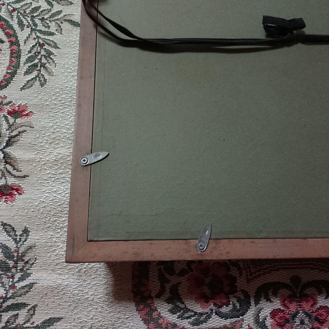 ★即日発送★送料込み★家紋【純金メッキ】純金鍍金　銅　高級木製額縁 　額受金具