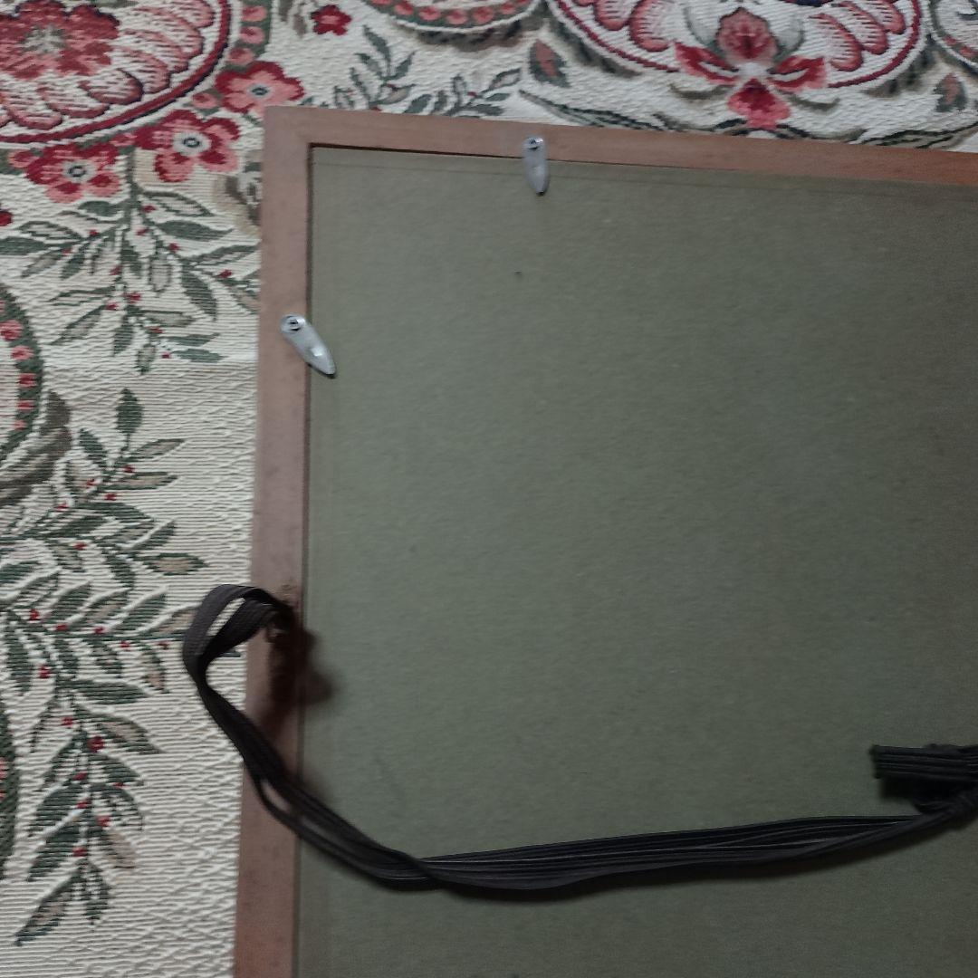 ★即日発送★送料込み★家紋【純金メッキ】純金鍍金　銅　高級木製額縁 　額受金具