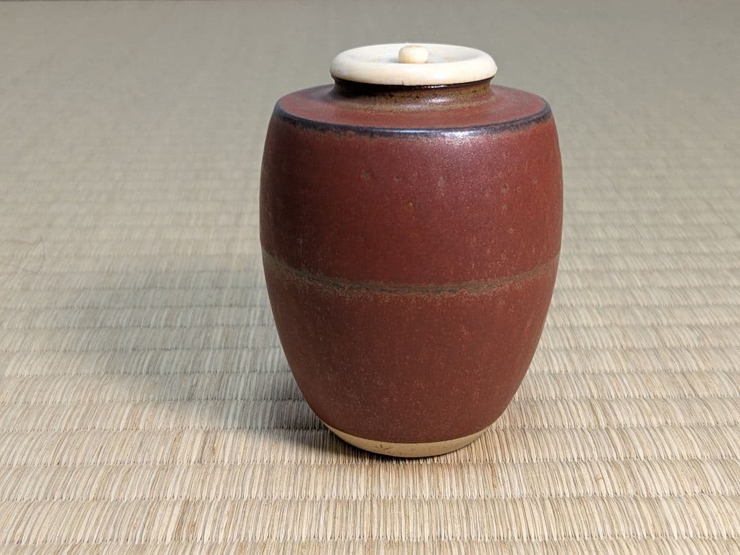 上野焼＆尾戸焼　肩衝茶入セット　熊谷光甫　土居庄次　２つセット