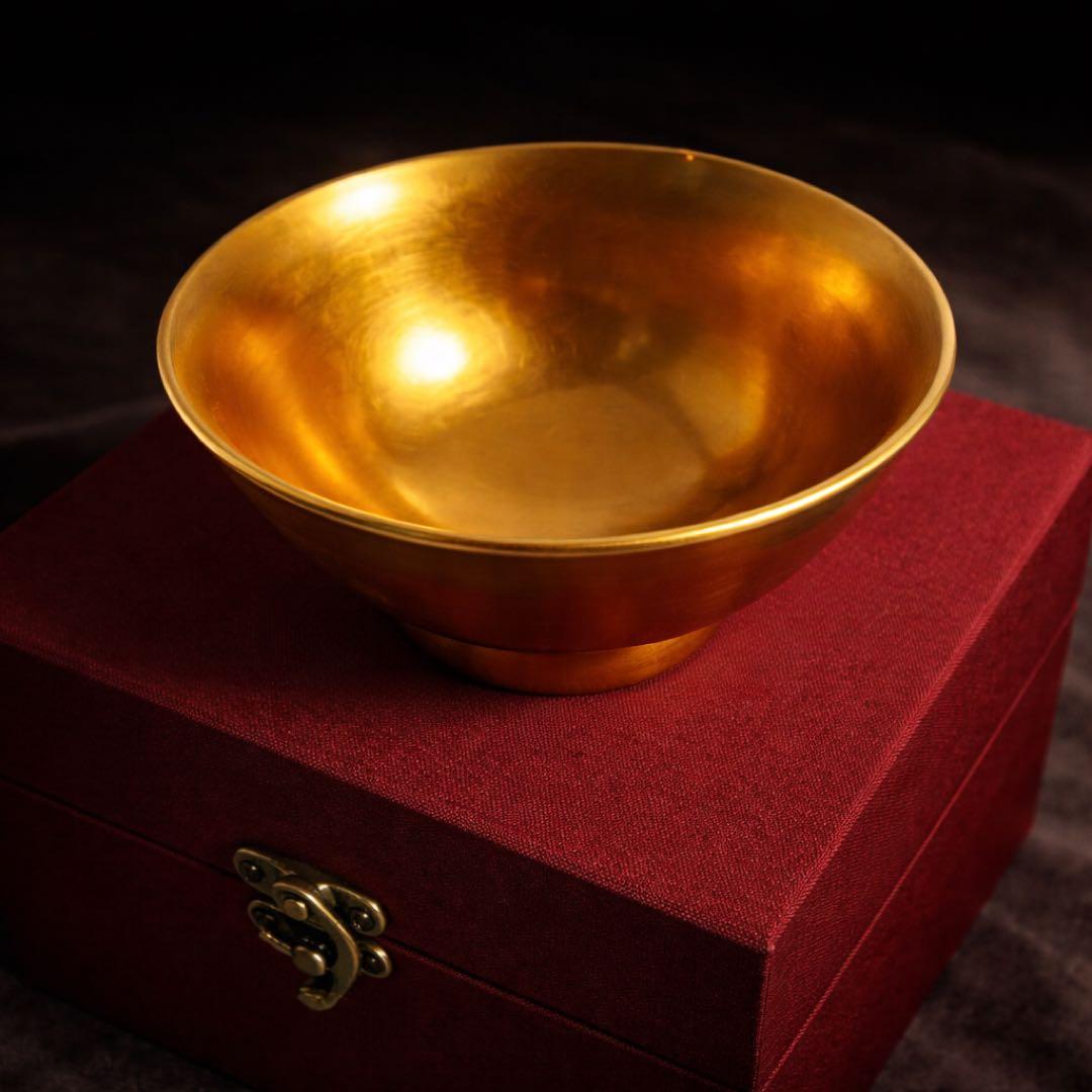 【無形文化遺産・乾漆苧麻】金彩漆椀　天台山　湯春甫 作