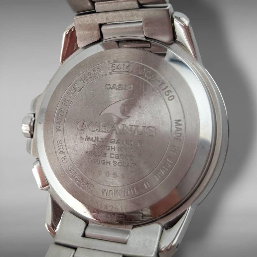 【稼働】カシオ オシアナス OCW-T150-2AJF ワールドタイム チタン