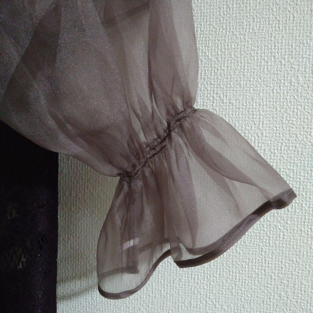 etoll. シアーブラウス&マーメイドキャミソール　パーティードレス　M