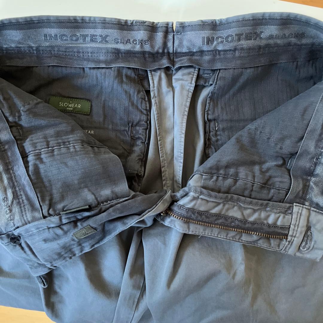 INCOTEX ガーメントダイ オーガニックコットン パンツ チノパン 31