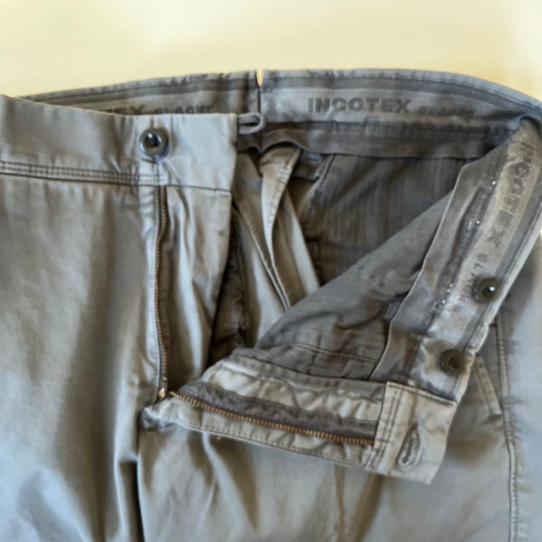 INCOTEX ガーメントダイ オーガニックコットン パンツ チノパン 31