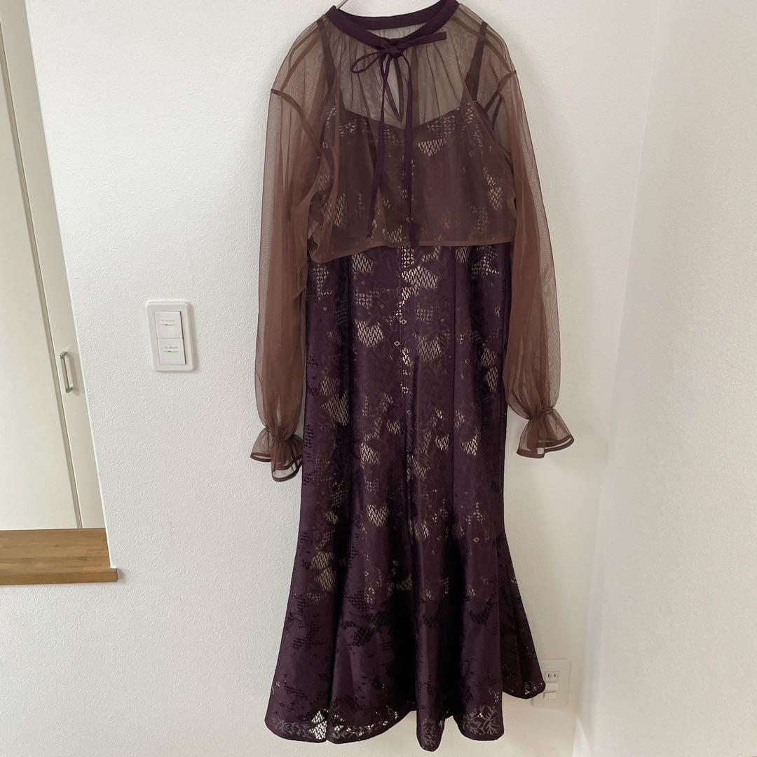 【美品】etoll. エトル　3wayシフォンボレロ&レースキャミドレス　結婚式