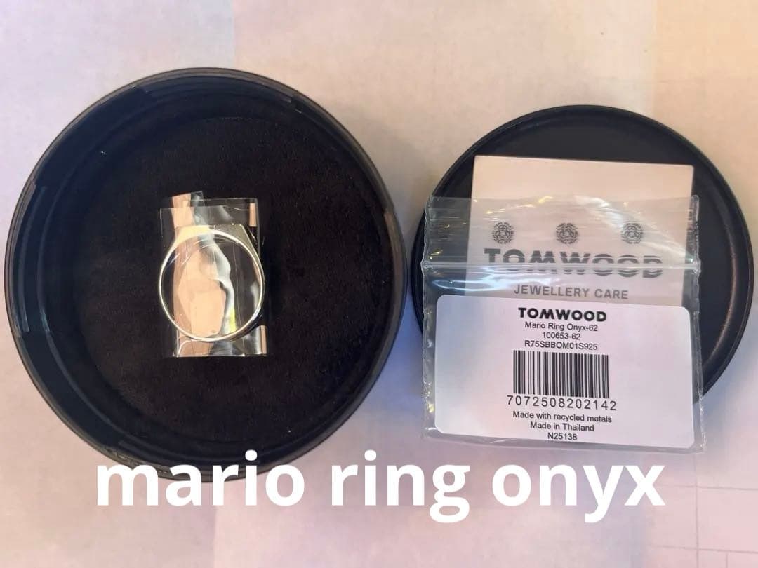 新品 TOMWOOD トムウッド Mario Ring Onyx 62