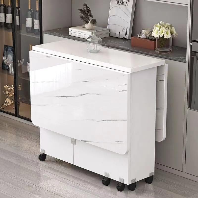 VEEZHA ダイニングテーブル テーブル 折り畳み ダイニング (ホワイト)