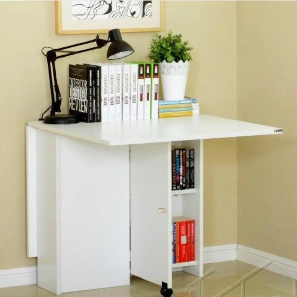 VEEZHA ダイニングテーブル テーブル 折り畳み ダイニング (ホワイト)