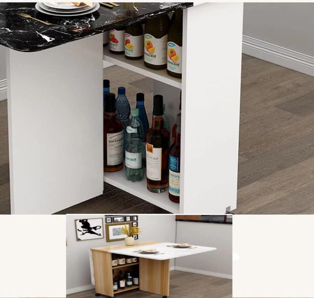 VEEZHA ダイニングテーブル テーブル 折り畳み ダイニング (ホワイト)