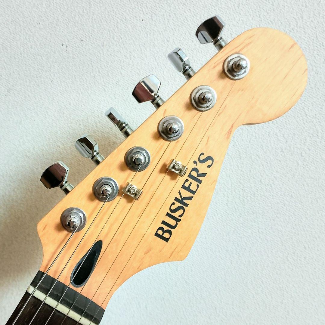 美品　BUSKER’S　ストラトキャスタータイプ　エレキギター　ホワイト
