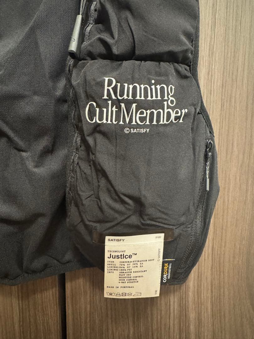 即発送SATISFY running cult member ランニングベスト