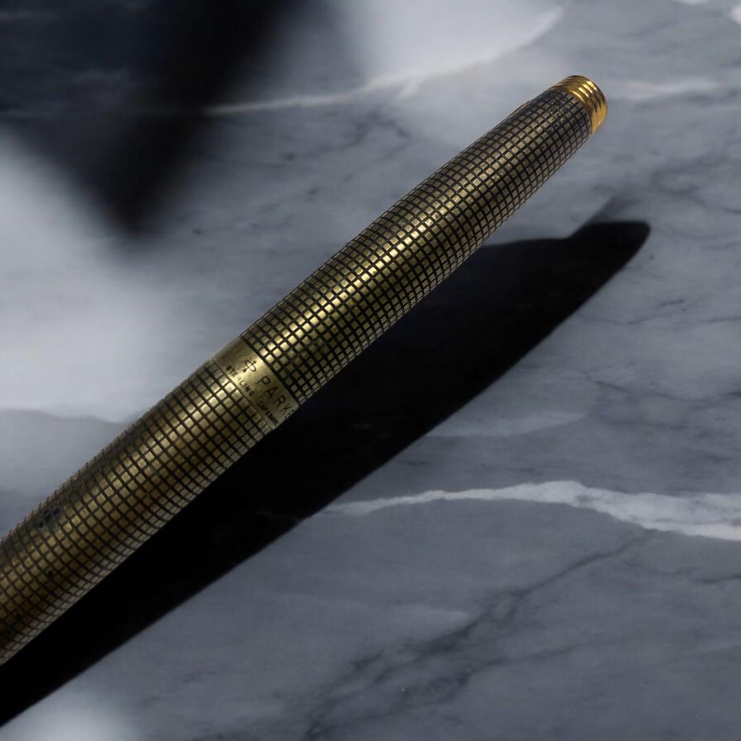 パーカーシズレスターリングシルバーペン先14k万年筆と独製新品万年筆とボールペン