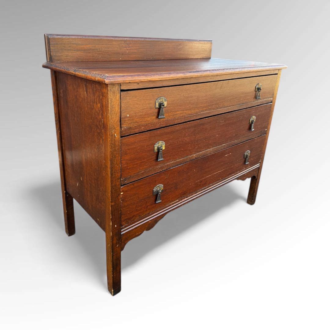 【アンティーク】3段　チェスト 幅99cm 木製 ヴィンテージ クラシック