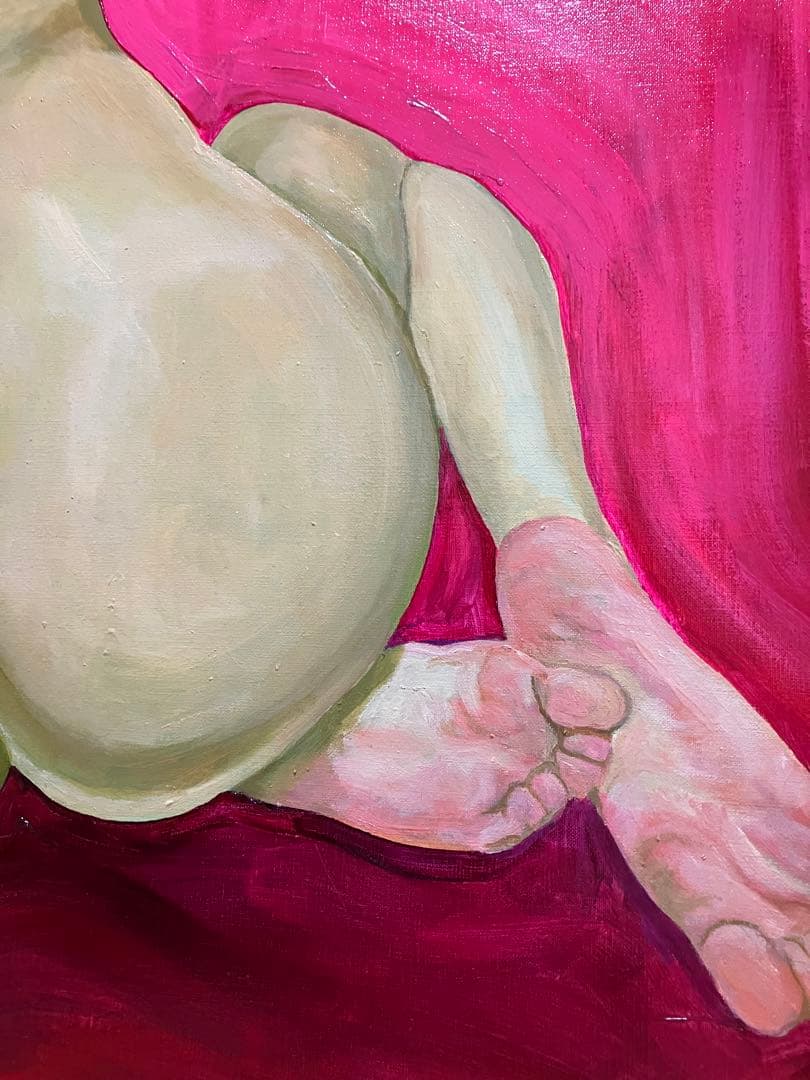 絵　絵画　油絵　油彩　雑貨　アート　迫力満点　人物画　インテリア　裸婦画　女の子