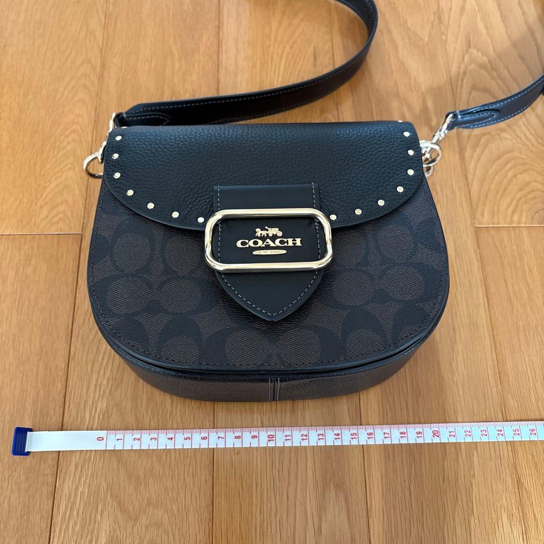 【COACH】 ブラック ショルダーバッグ