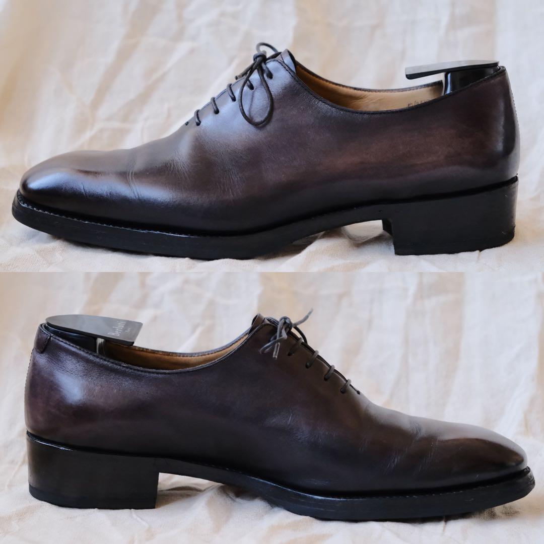 BerlutiベルルッティホールカットプレーントゥAlessandro10木型付