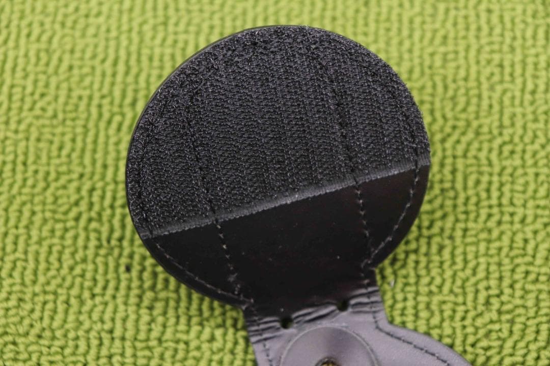 新品 US MARSHAL USマーシャル バッジ 革ホルダー 金 GOLD丸型