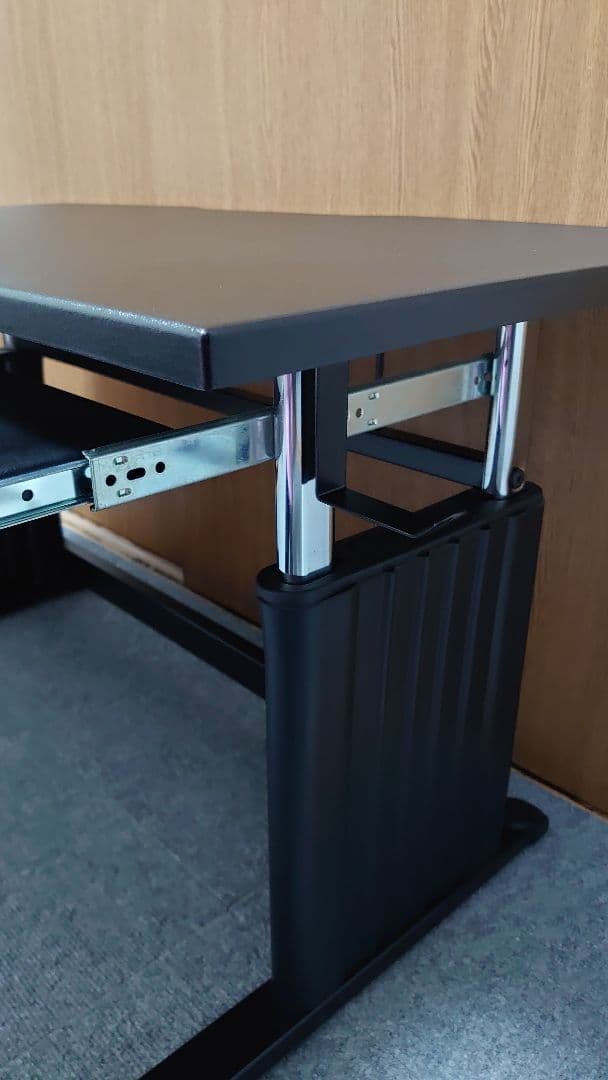 ゲーミングデスク ロータイプ 昇降式 キーボードスライダー