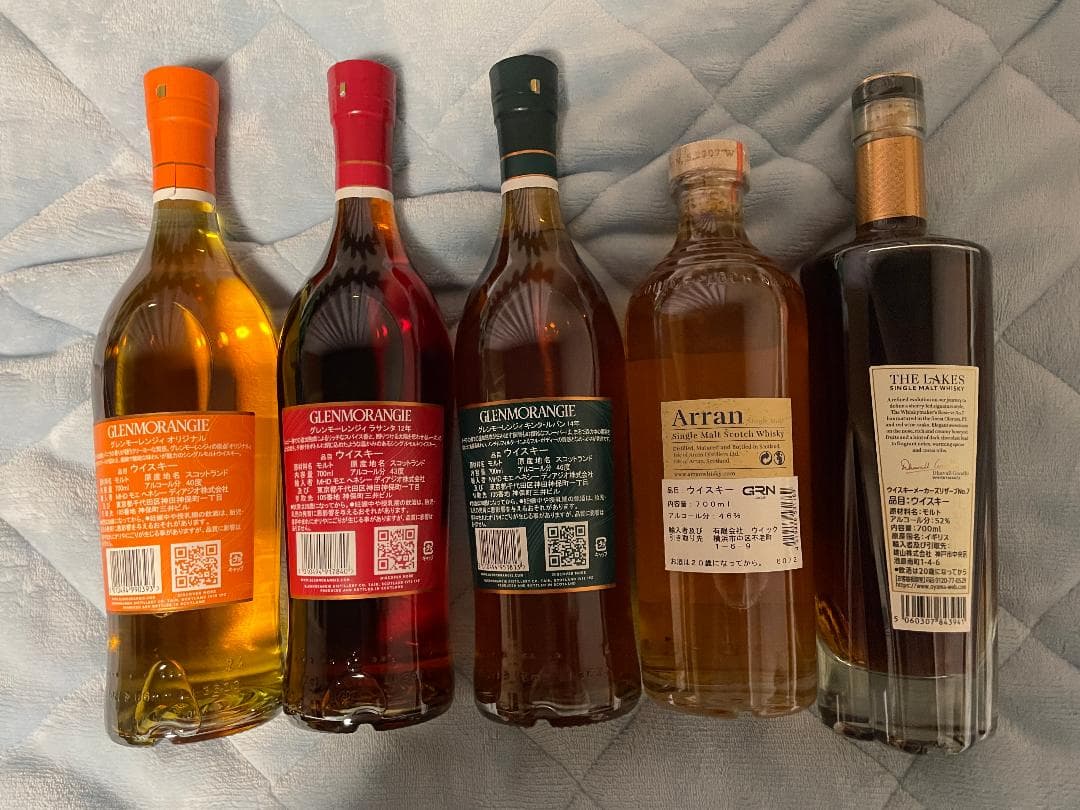 10月末まで特価　グレンモーレンジ アラン レイクス 5本セット