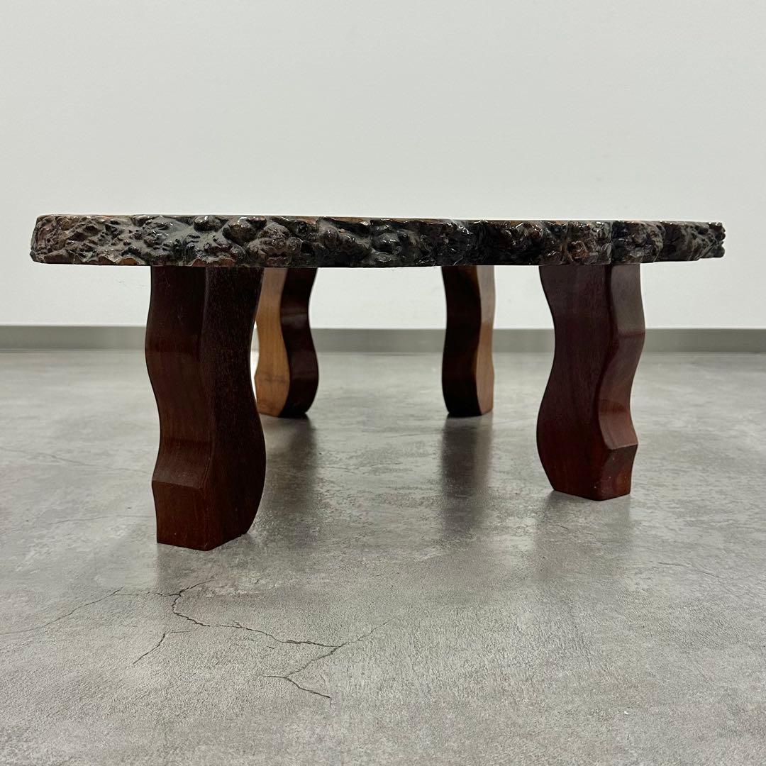 SNT0100 花梨 約98×66㎝ 座卓 一枚板 ローテーブル 天然木 座敷机