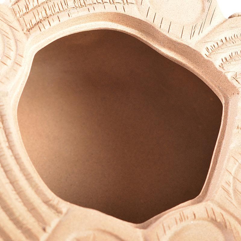 中国　紫砂　黄泥　布袋摘　梅文　急須　茶壷　在銘　C　R5770