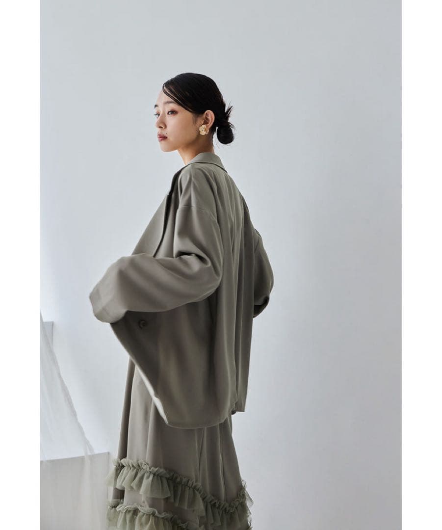 完売品 新品タグ付 et.univer トランスペアレントヘムセットアップドレス