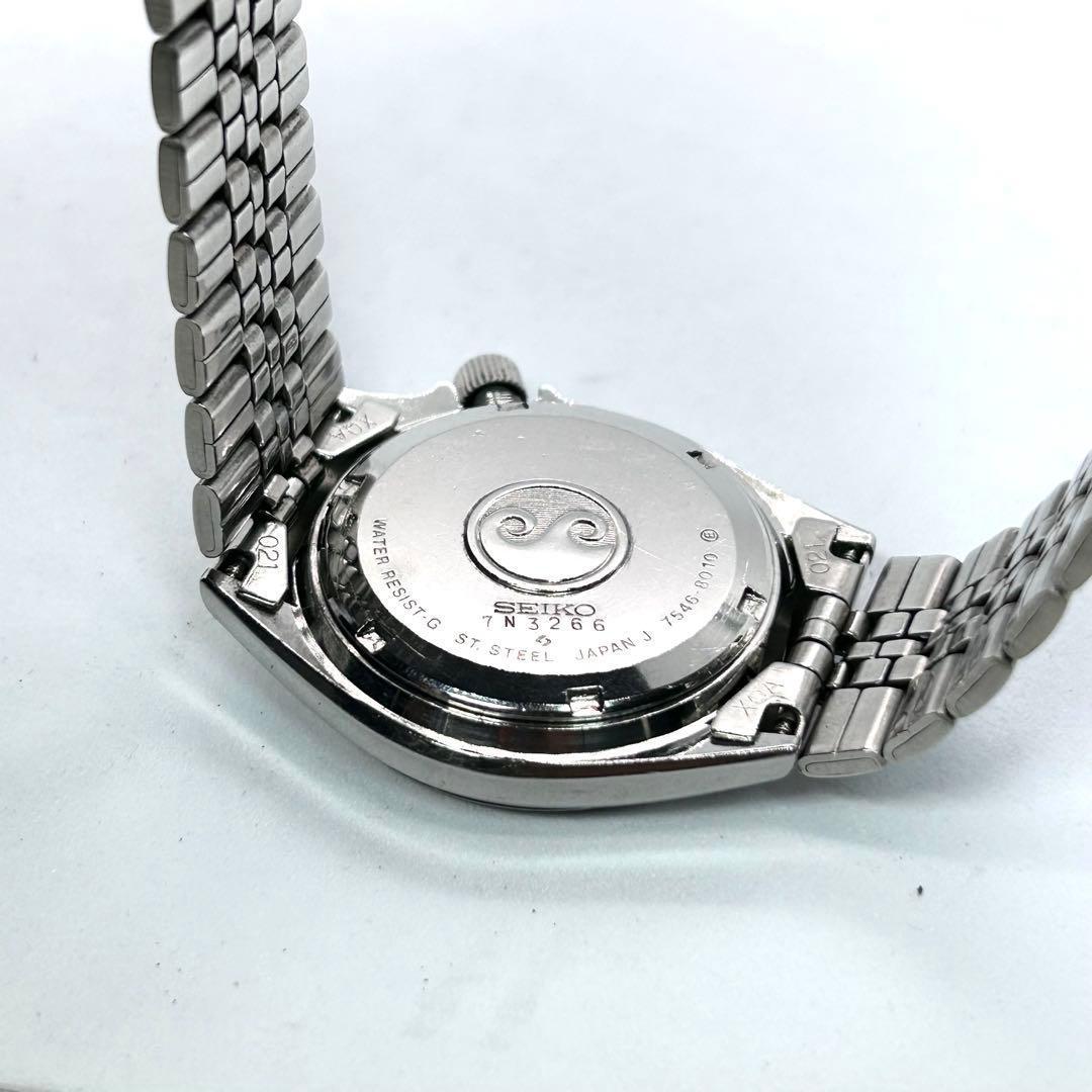 新品電池/稼働 SEIKO シルバーウェーブ 7546-8010 QZ メンズ