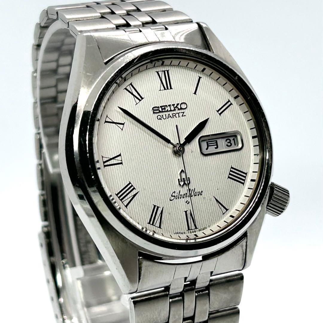 新品電池/稼働 SEIKO シルバーウェーブ 7546-8010 QZ メンズ