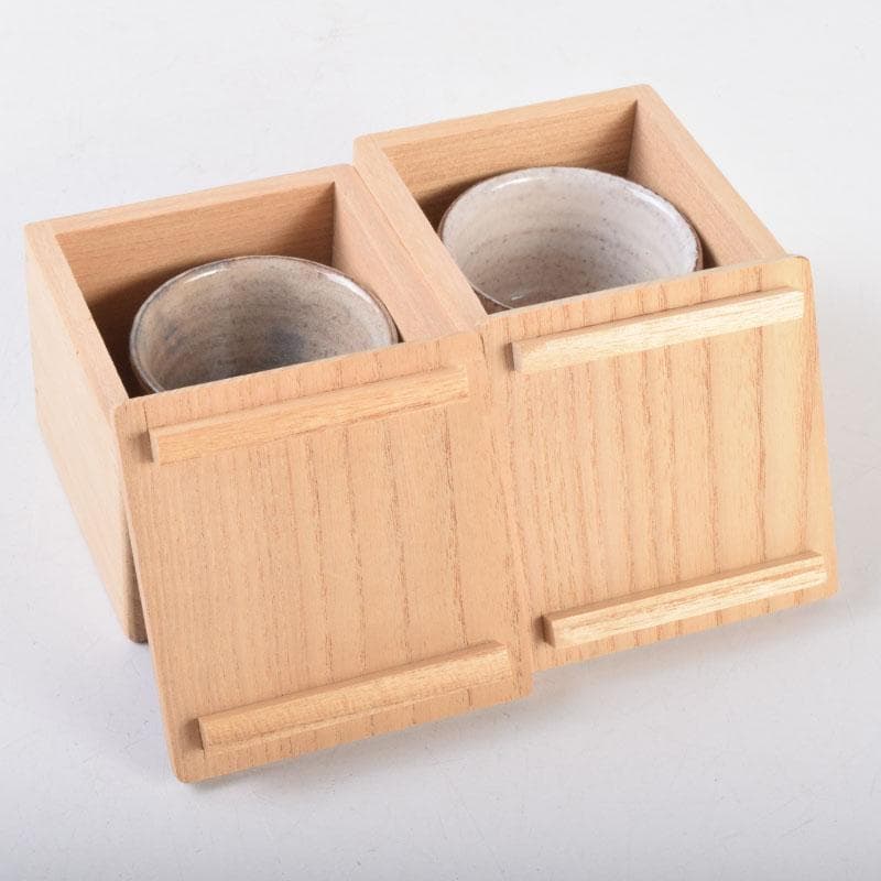 萩焼　十五代坂倉新兵衛造　盃　共箱　2点まとめて　V　R9151