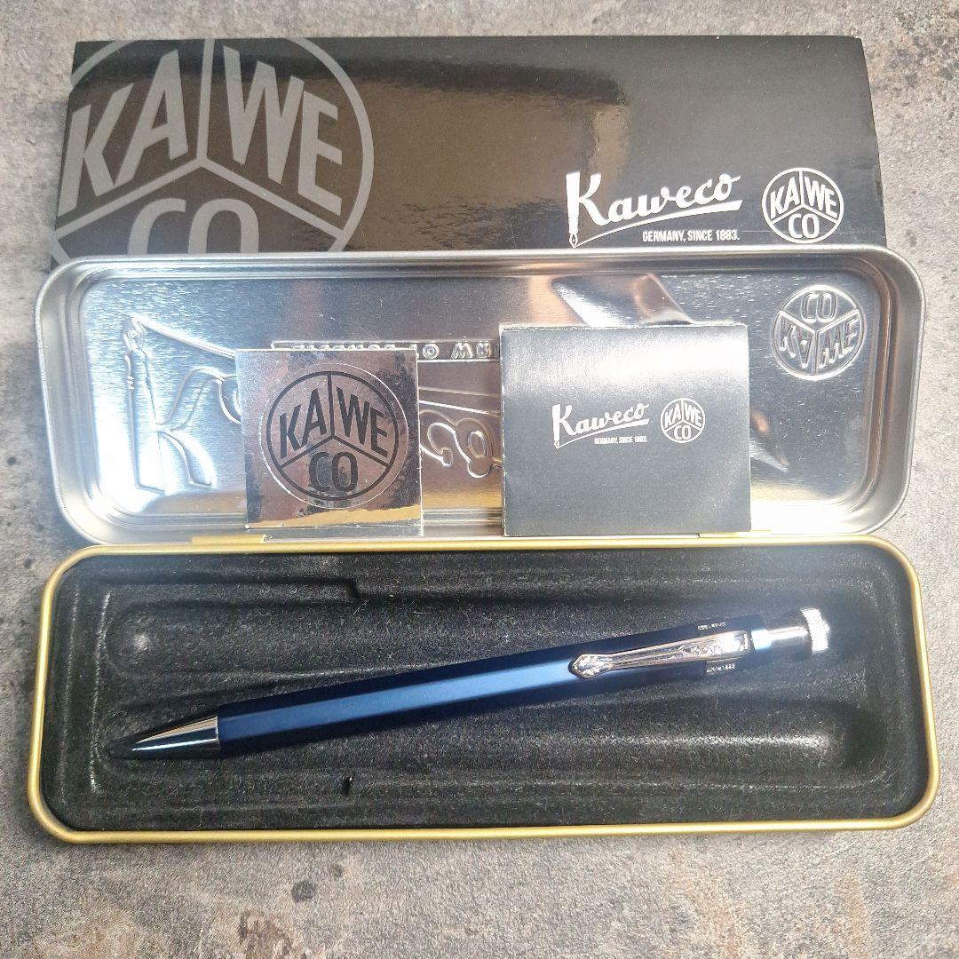 カヴェコスペシャル　限定ブルー　ボールペン　クリップ付き