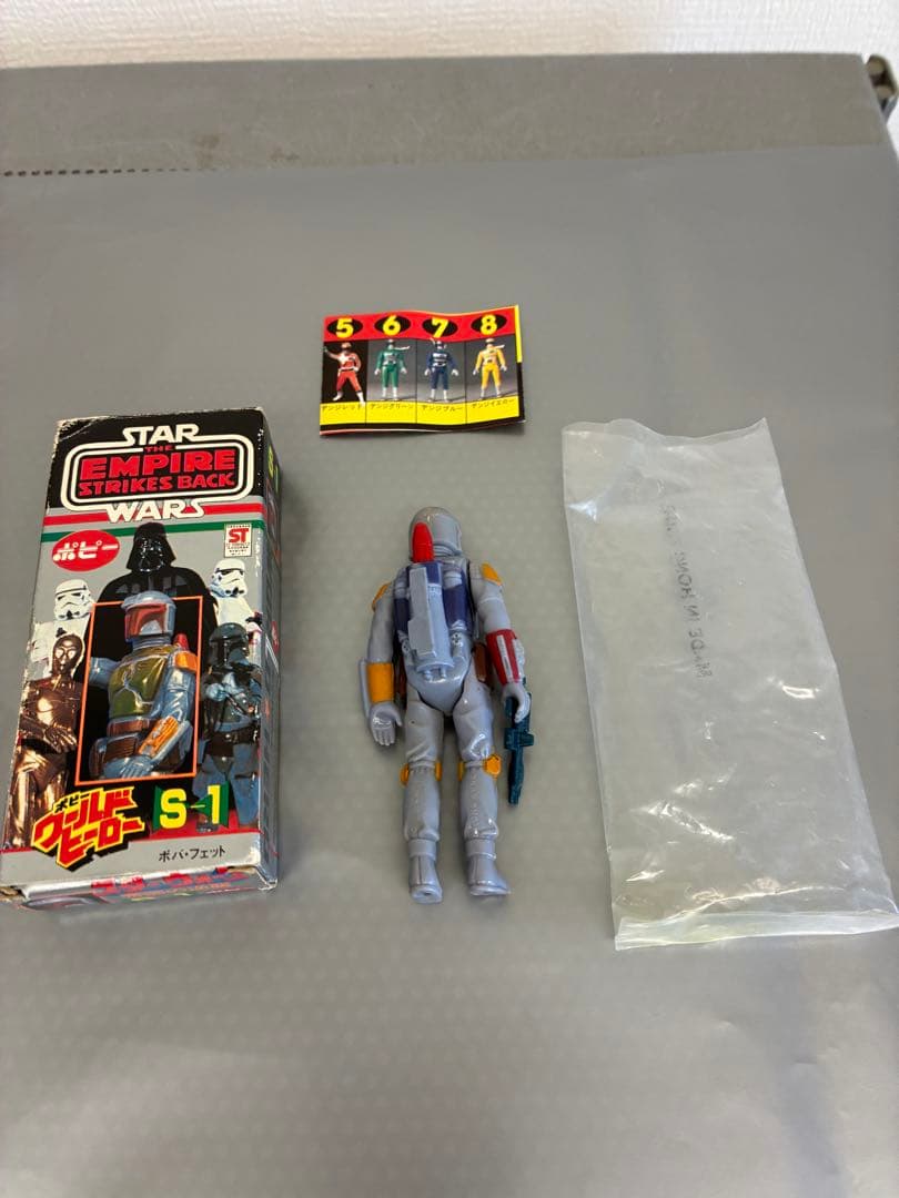 ポピー ワールドヒーロー S-1 ボバ・フェット 内袋 箱あり　オールドケナー