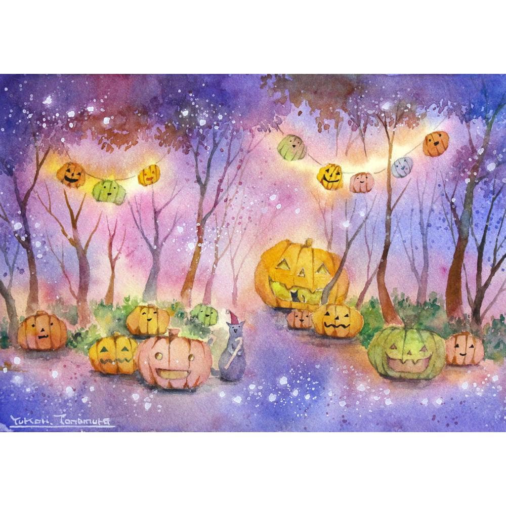 ふーかさま専用（原画）ジャック・オー・ランタンの森 #5　ほか　4点おまとめ