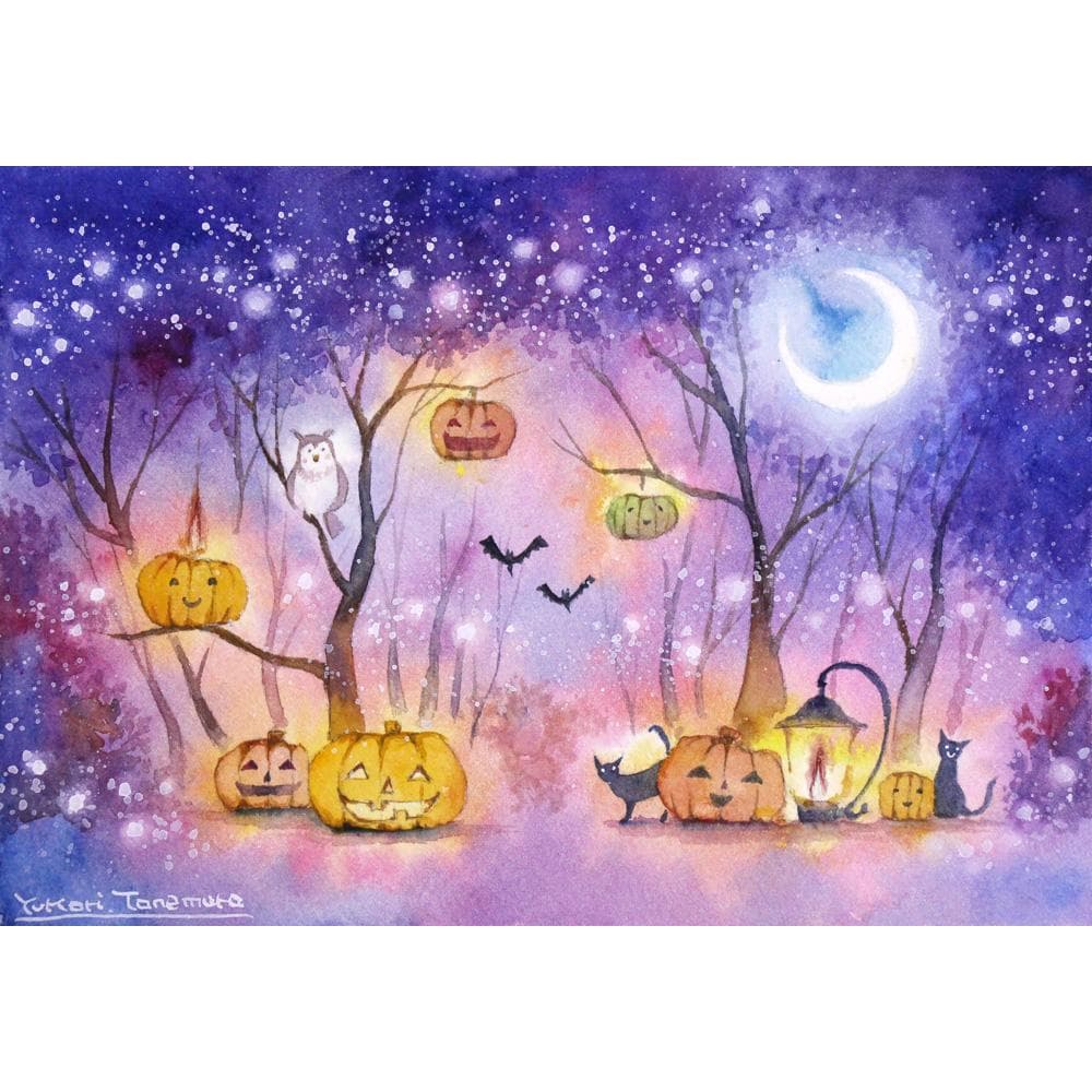 ふーかさま専用（原画）ジャック・オー・ランタンの森 #5　ほか　4点おまとめ