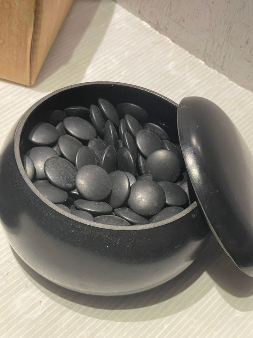 【碁石セット】囲碁 蛤 貝 趣味 遊び　那智黒石　室内ゲーム