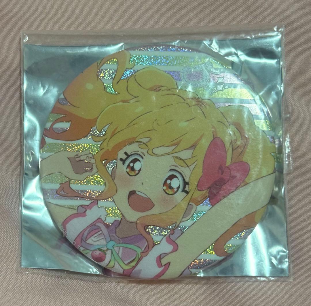アイカツ 5thフェス 虹野ゆめ グリッター缶バッジ